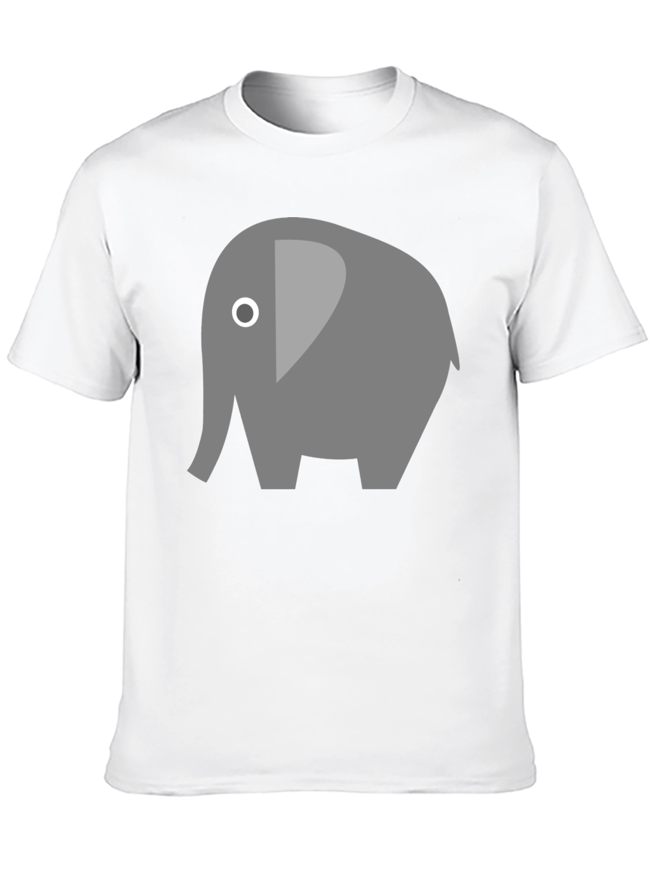 Elephant Graphic Tee - Soft Cotton Blend Casual Style