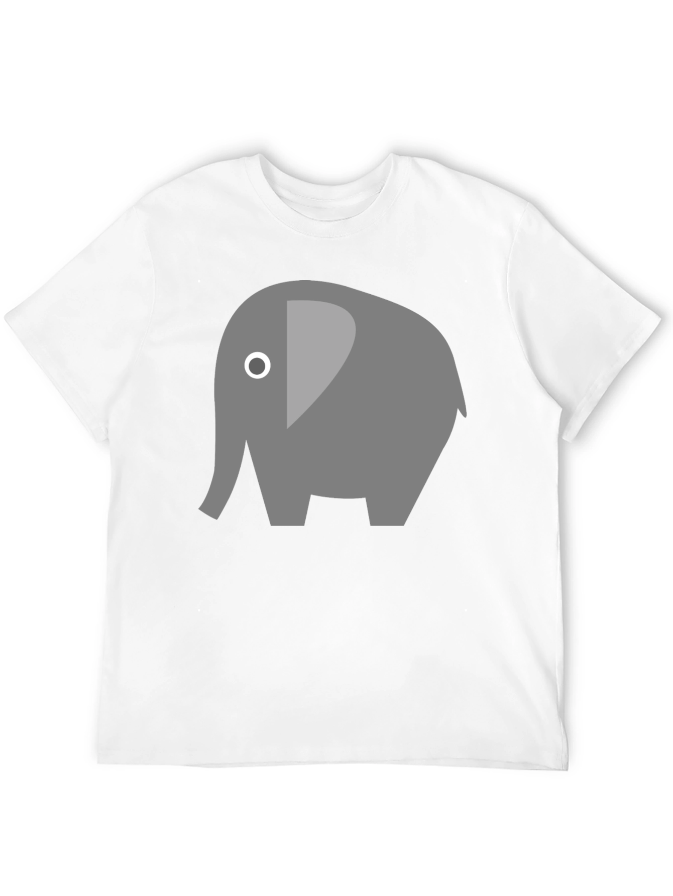 Elephant Graphic Tee - Soft Cotton Blend Casual Style