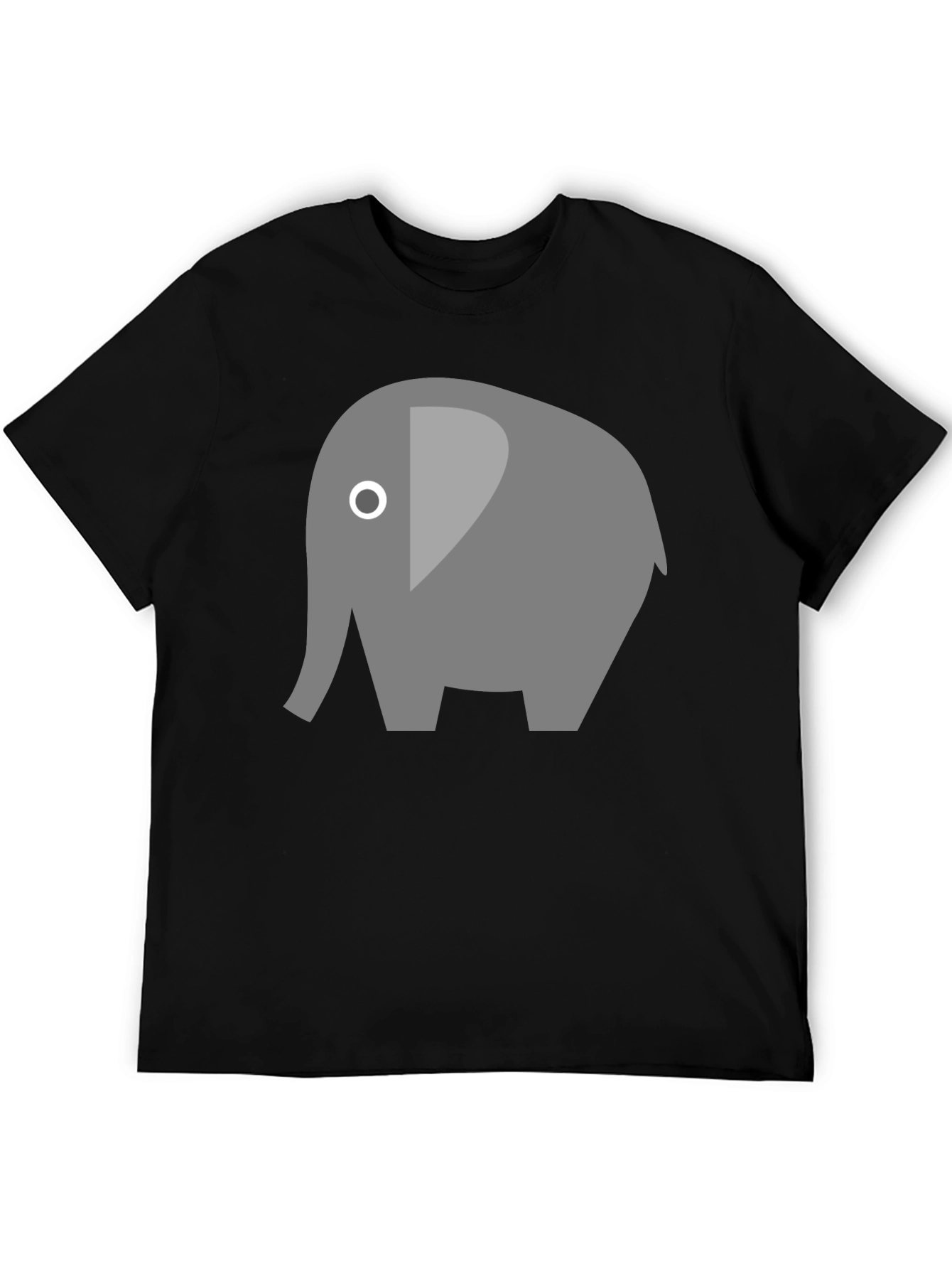 Elephant Graphic Tee - Soft Cotton Blend Casual Style
