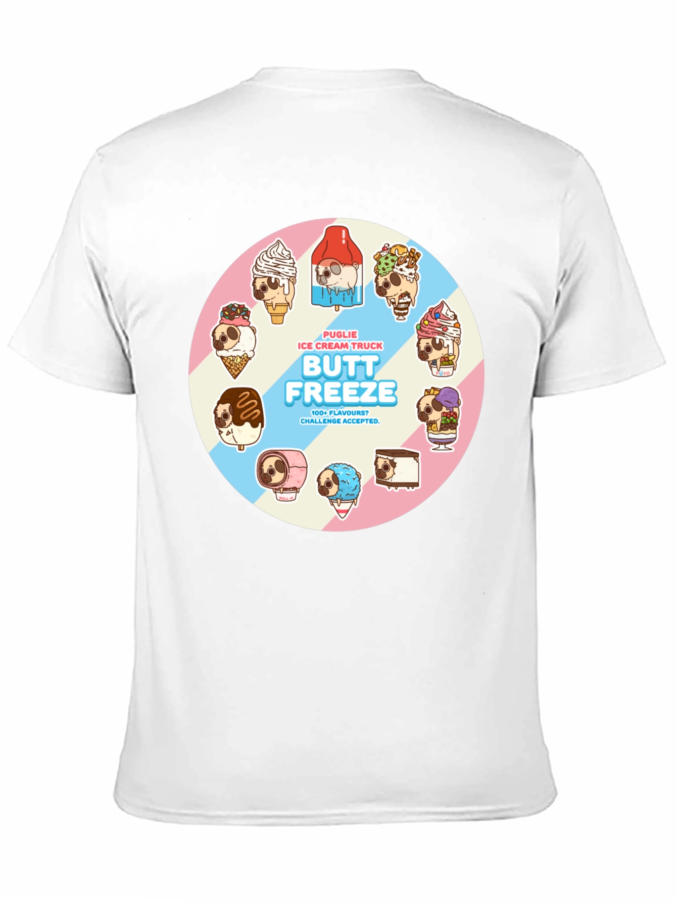 Butt Freeze Puglie Ice Cream Truck T-Shirt