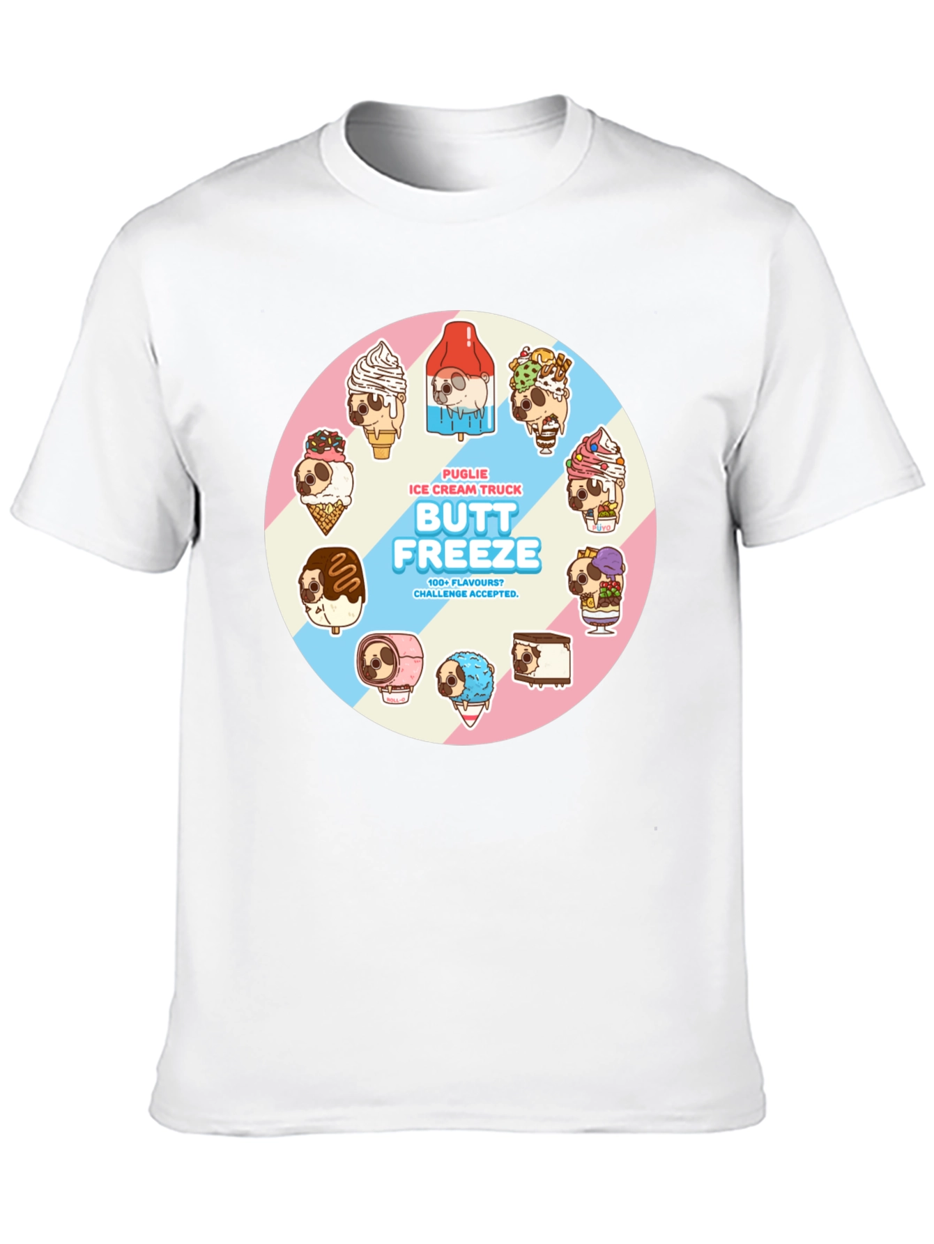 Butt Freeze Puglie Ice Cream Truck T-Shirt
