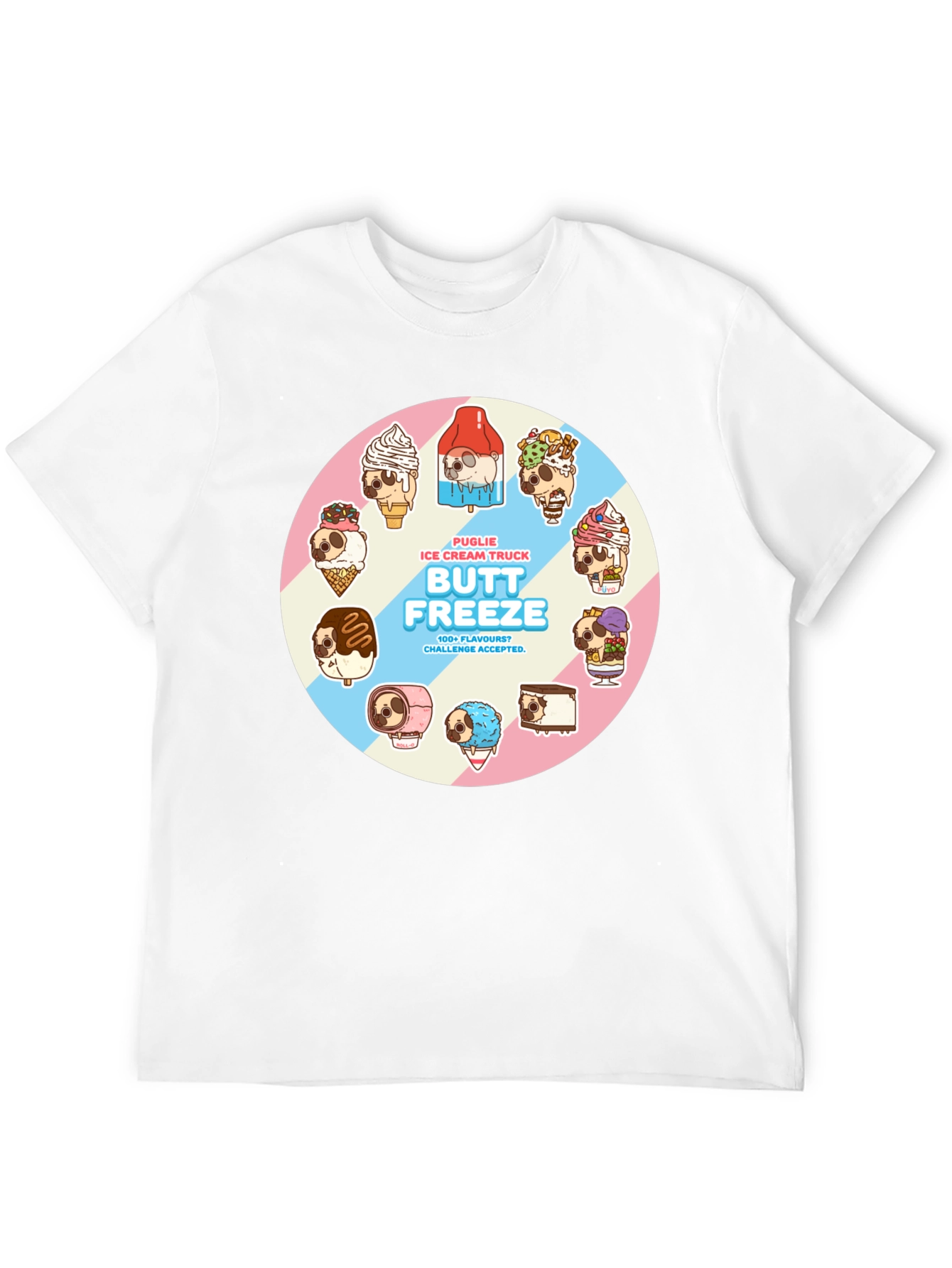 Butt Freeze Puglie Ice Cream Truck T-Shirt