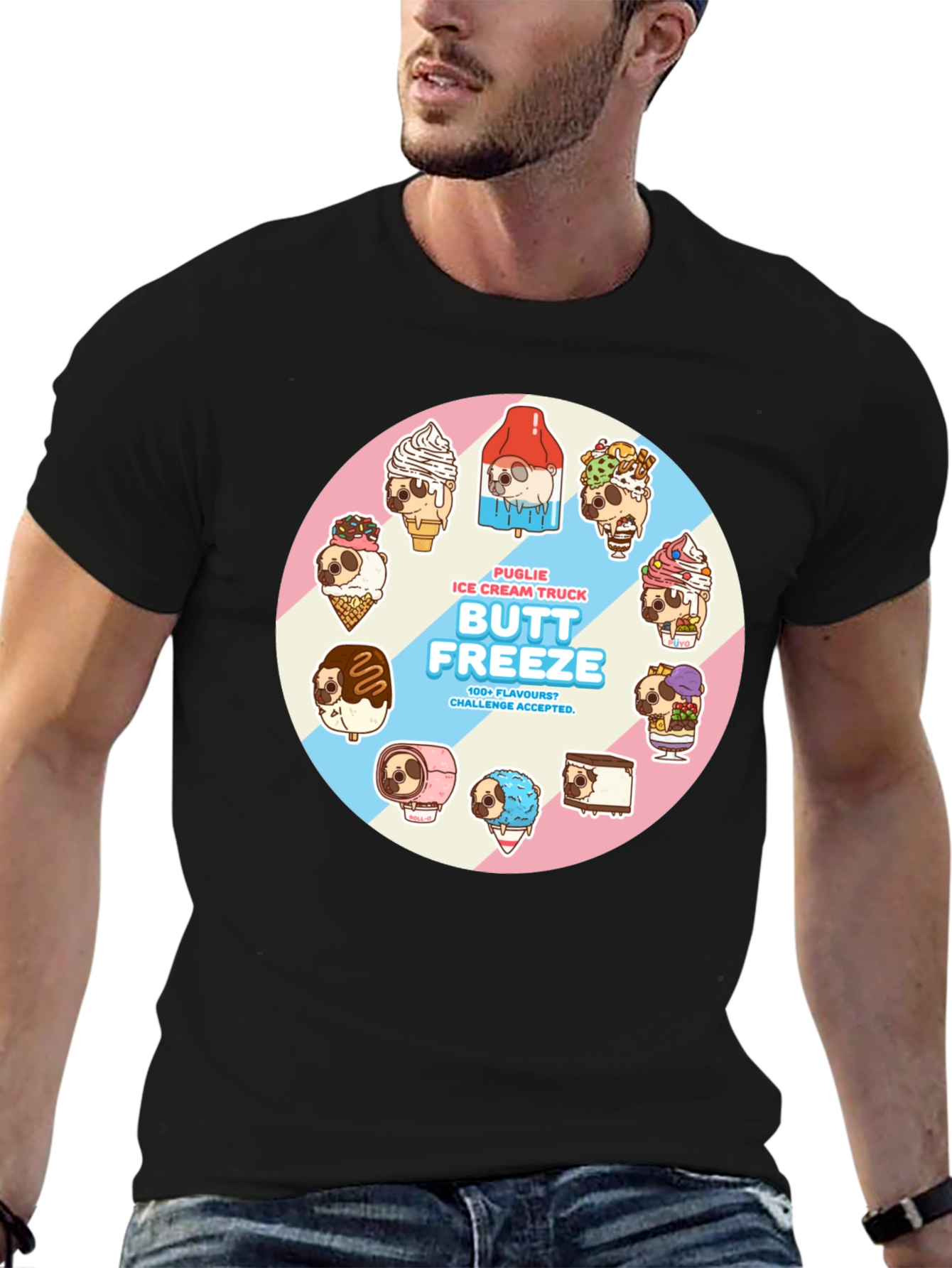 Butt Freeze Puglie Ice Cream Truck T-Shirt