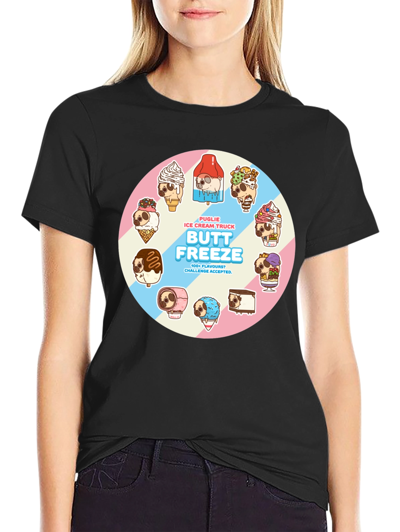 Butt Freeze Puglie Ice Cream Truck T-Shirt
