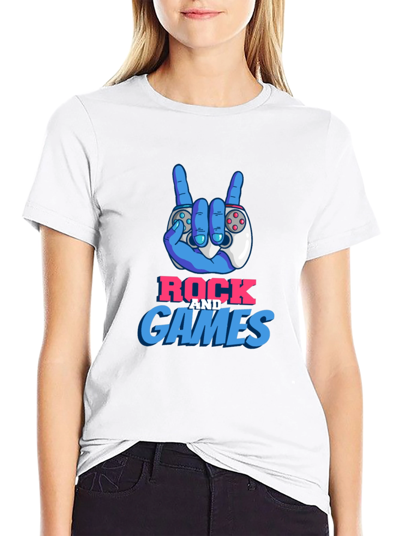 Rock and Games Black T-Shirt