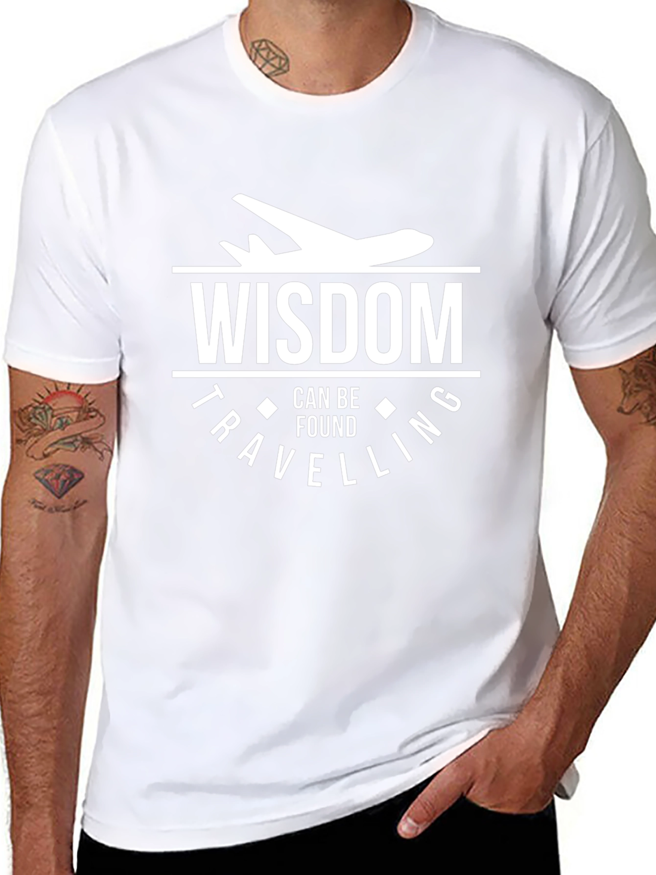 Wisdom Can Be Found Travelling Graphic T-Shirt