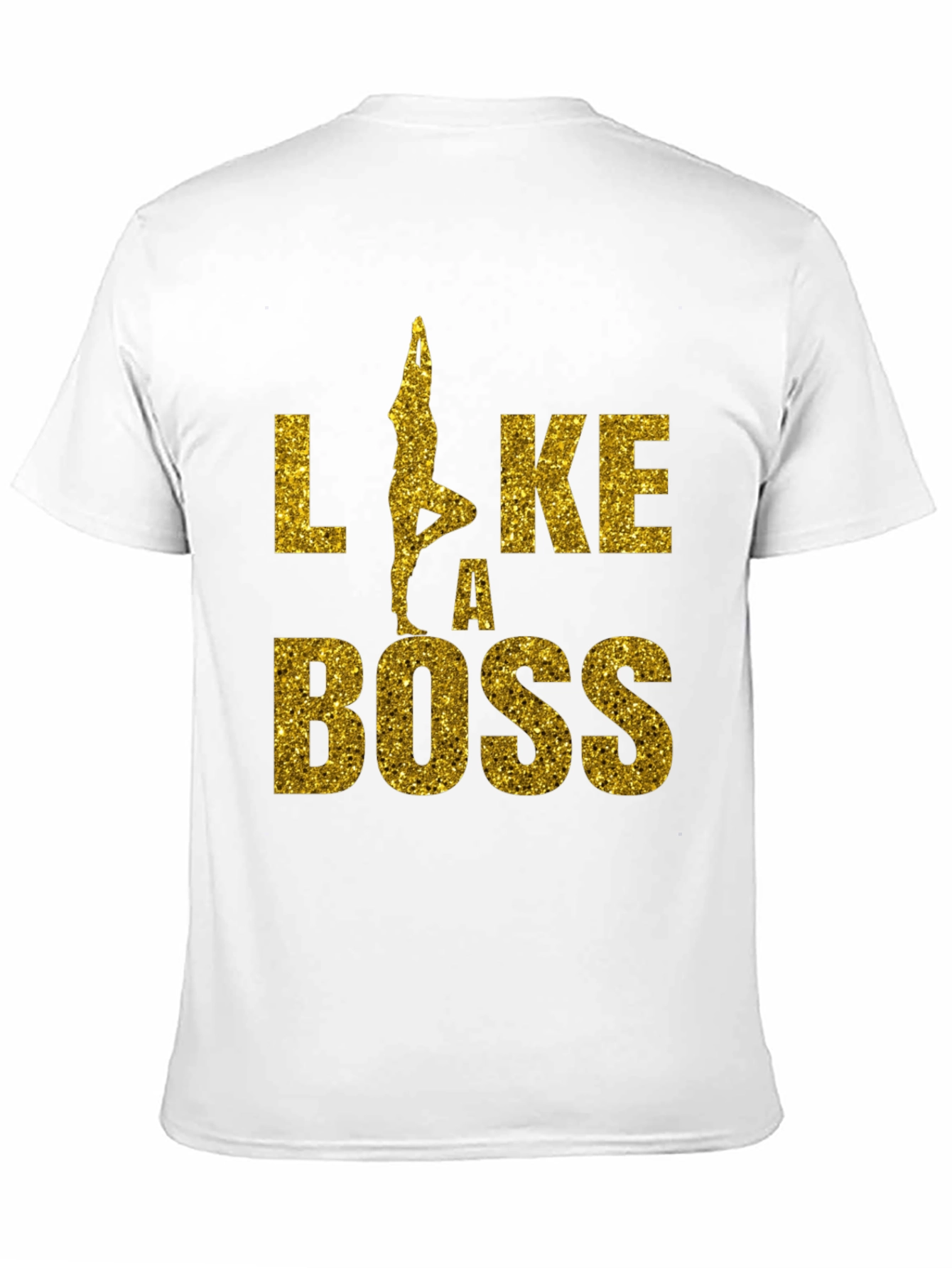 Yoga Like a Boss Tee - Black Graphic T-Shirt