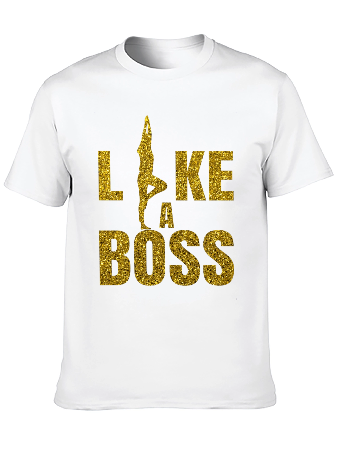 Yoga Like a Boss Tee - Black Graphic T-Shirt