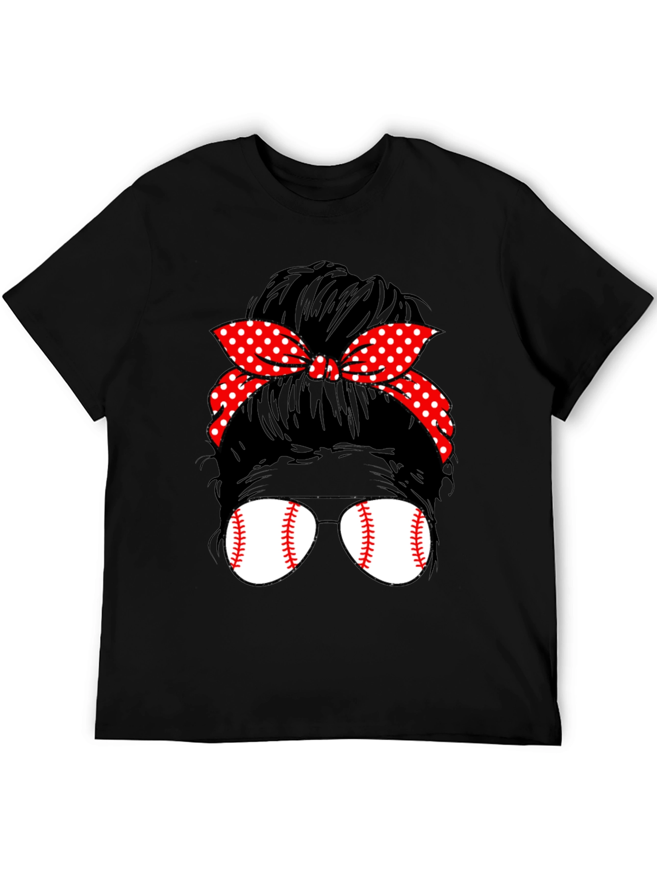Baseball Mom Bun Graphic Tee