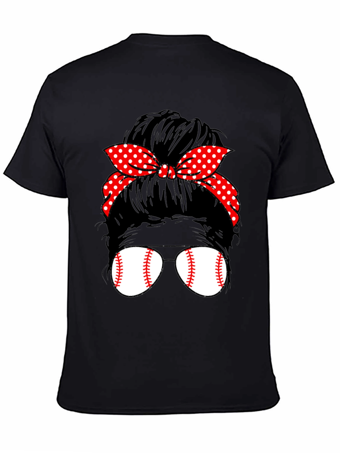 Baseball Mom Bun Graphic Tee
