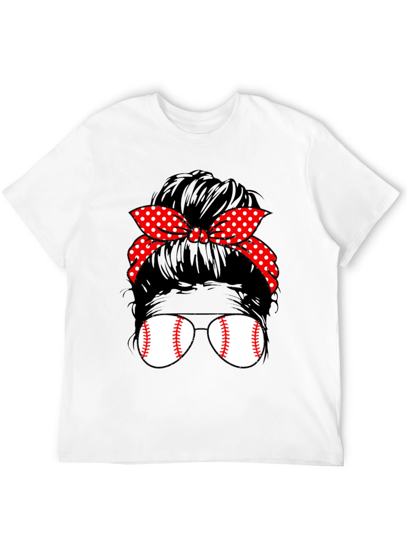 Baseball Mom Bun Graphic Tee