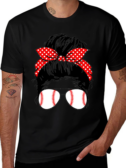 Baseball Mom Bun Graphic Tee