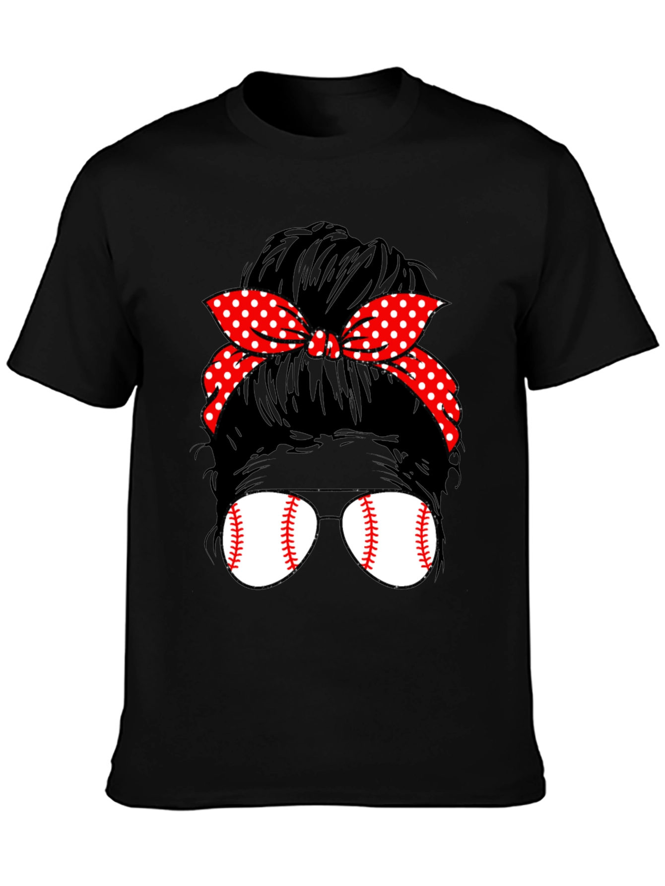 Baseball Mom Bun Graphic Tee