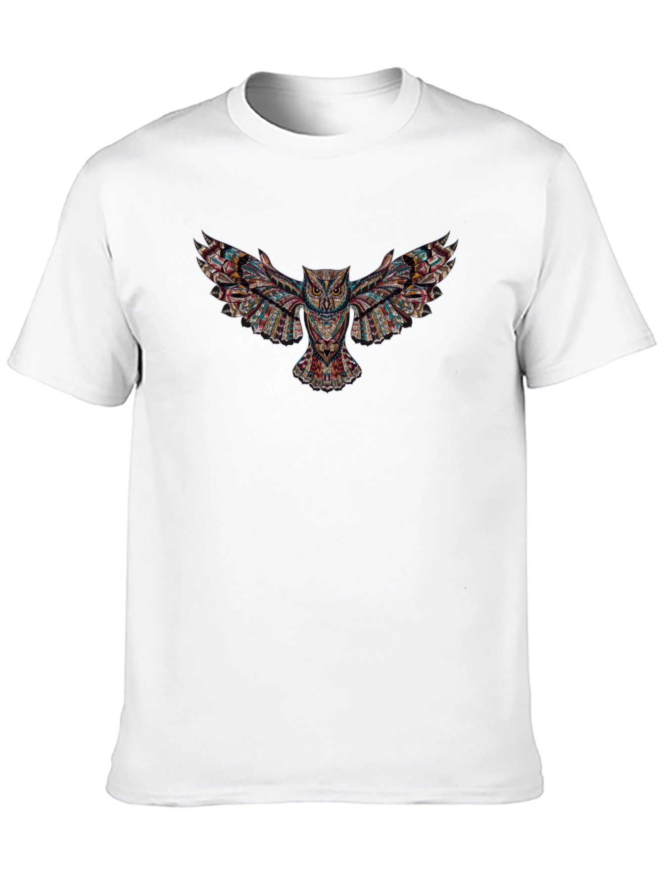 Black Owl Print Graphic Tee