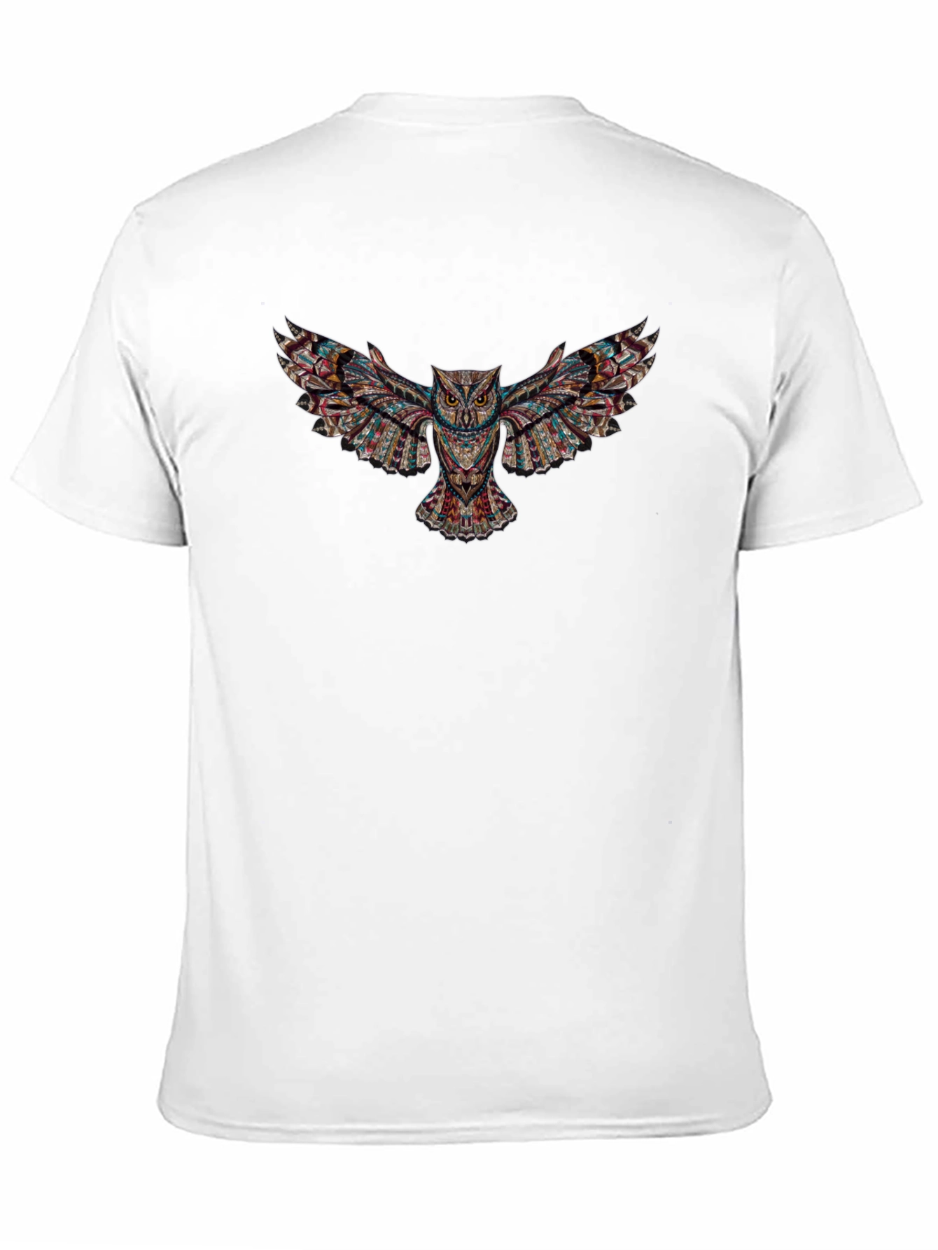 Black Owl Print Graphic Tee