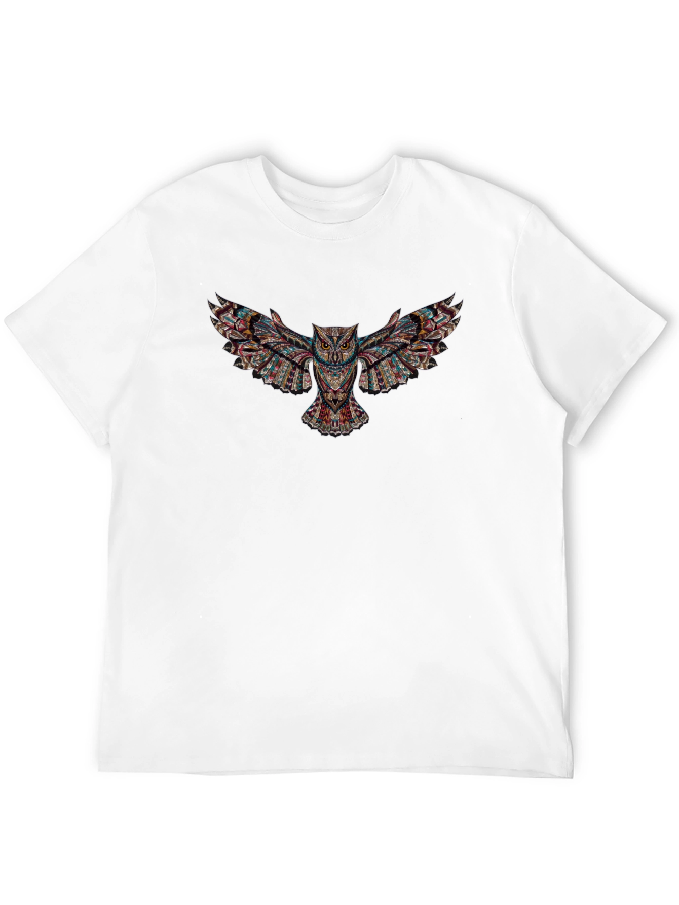 Black Owl Print Graphic Tee