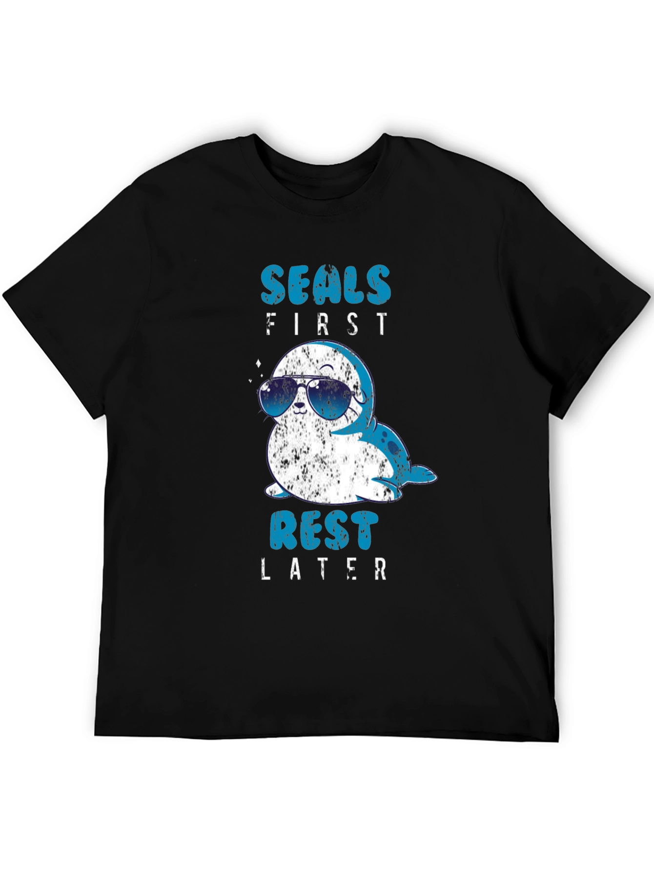 Seals First Rest Later Graphic T-Shirt