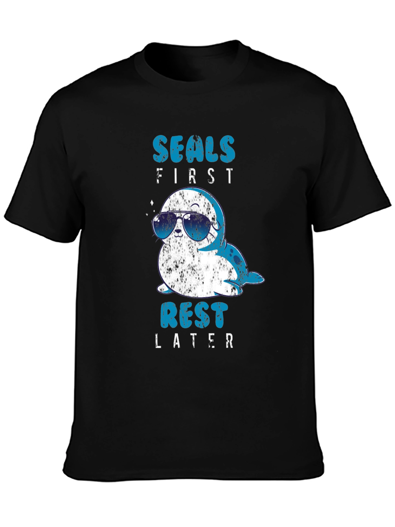 Seals First Rest Later Graphic T-Shirt