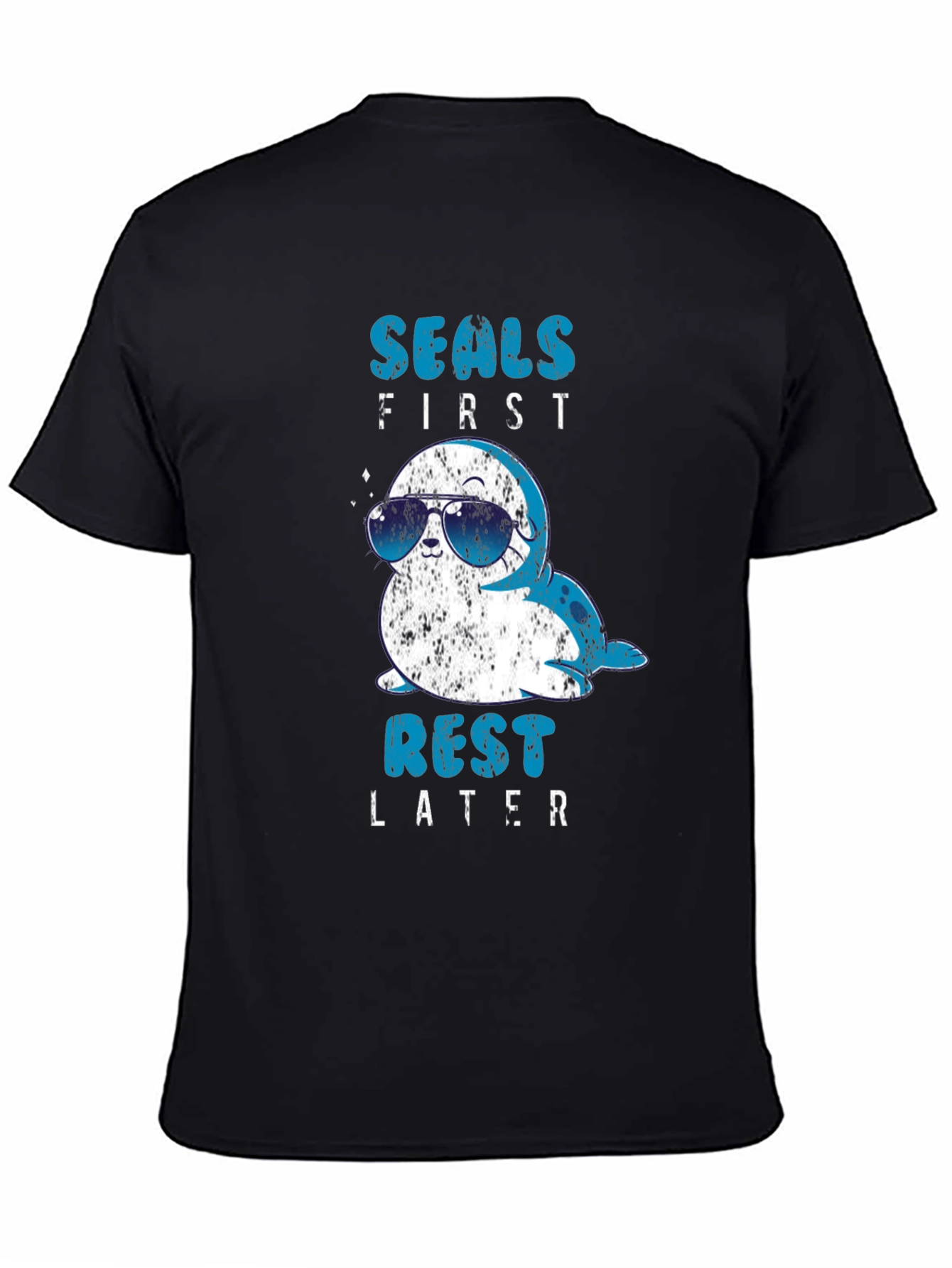 Seals First Rest Later Graphic T-Shirt