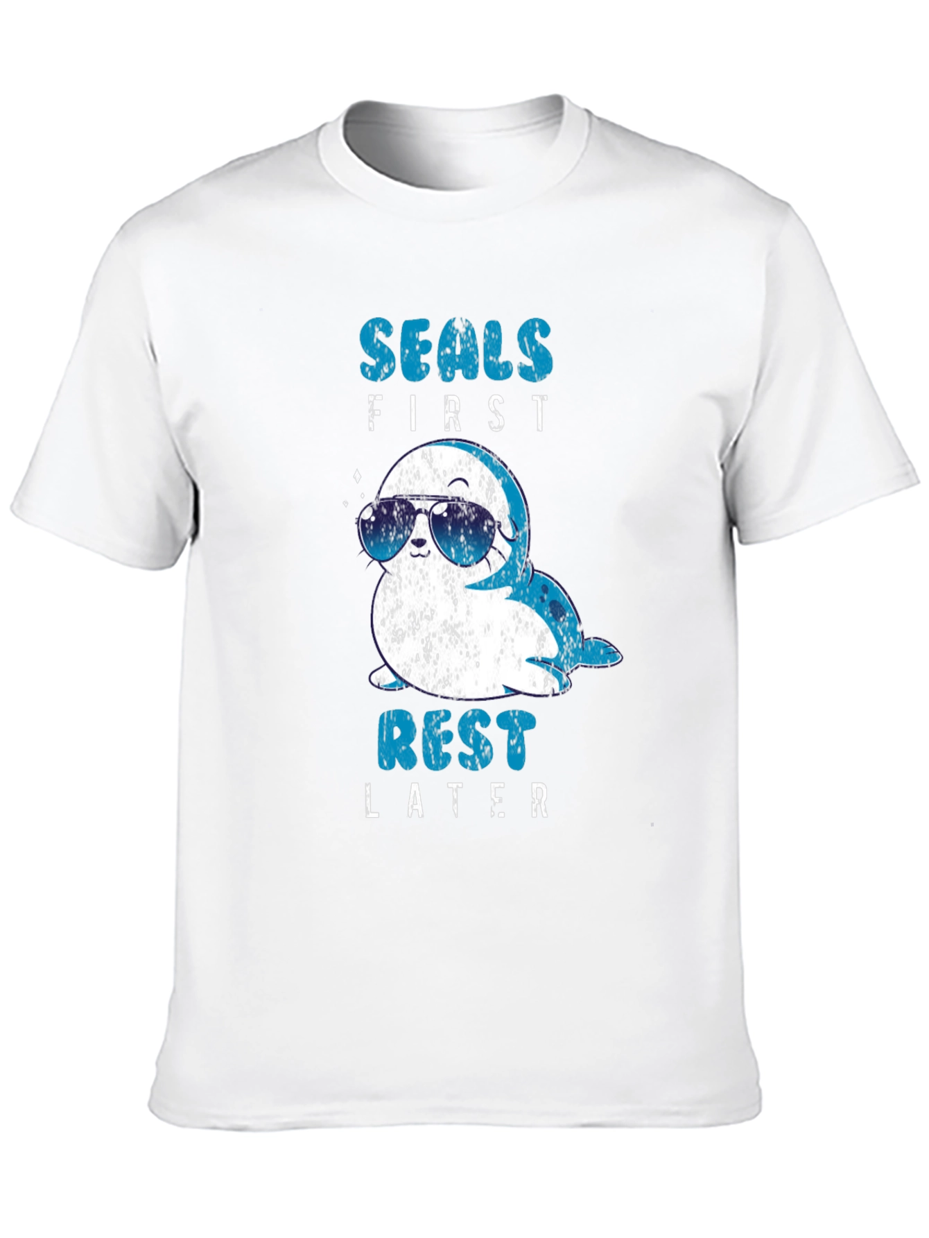 Seals First Rest Later Graphic T-Shirt