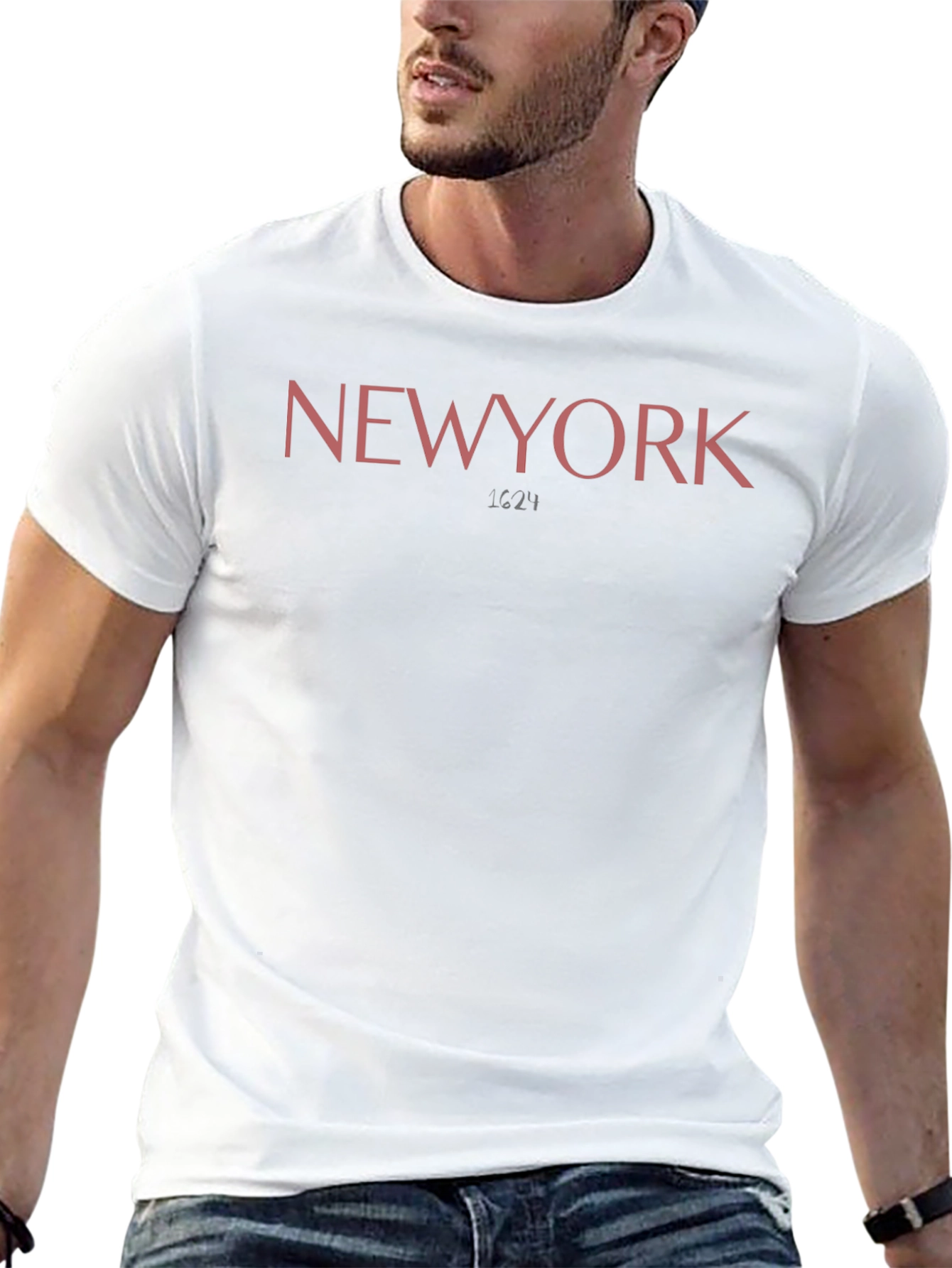 New York Text Black Tee