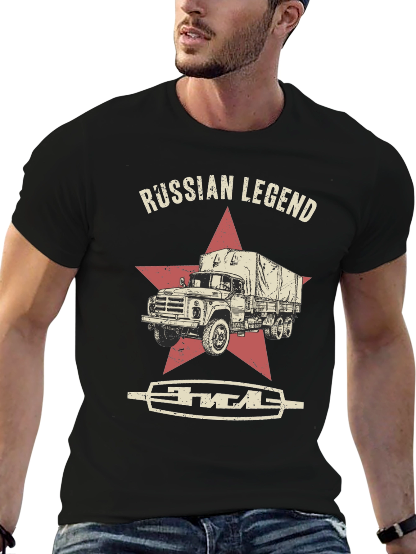 Russian Legend Truck Graphic T-Shirt