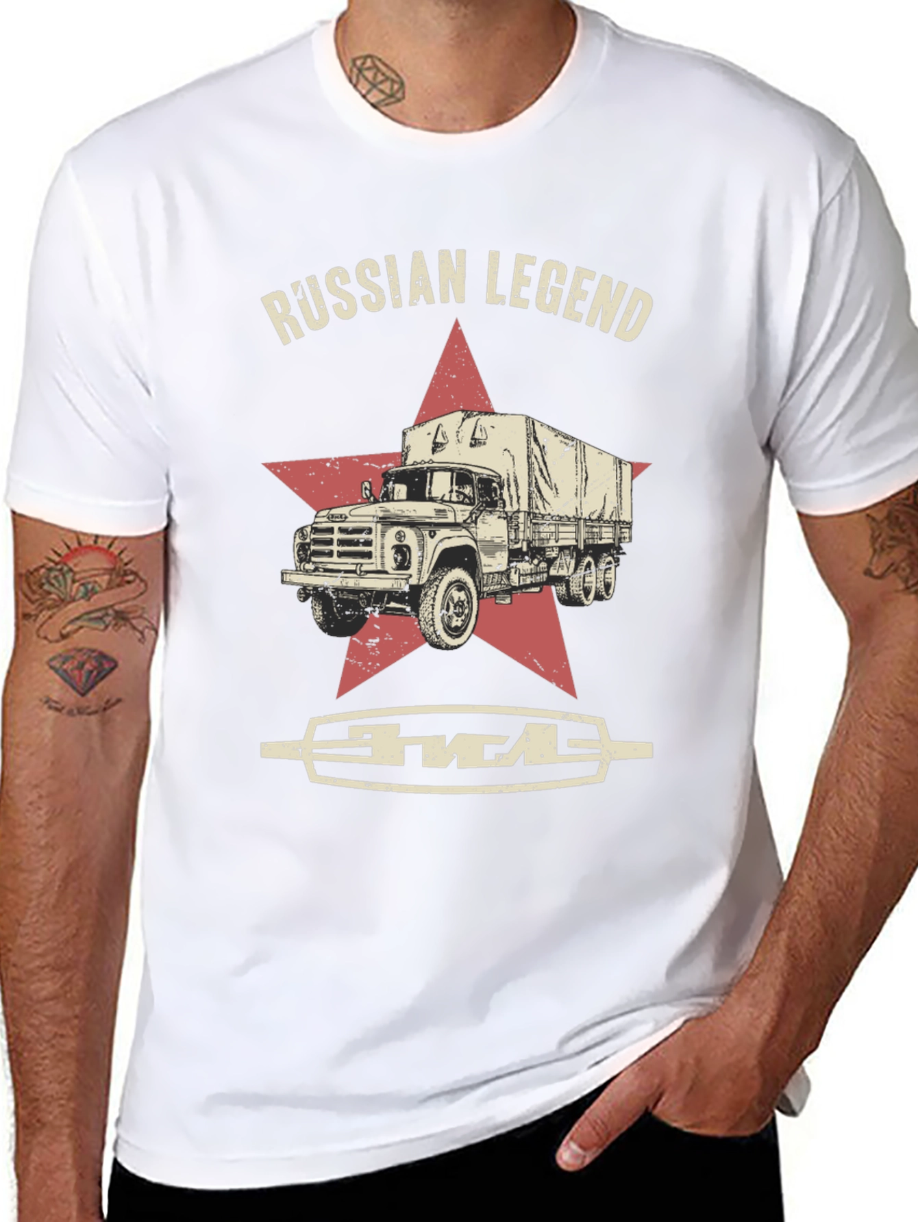 Russian Legend Truck Graphic T-Shirt