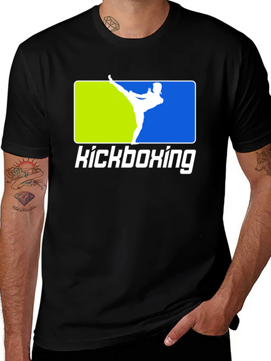 Kickboxing Black T-Shirt Martial Arts Design