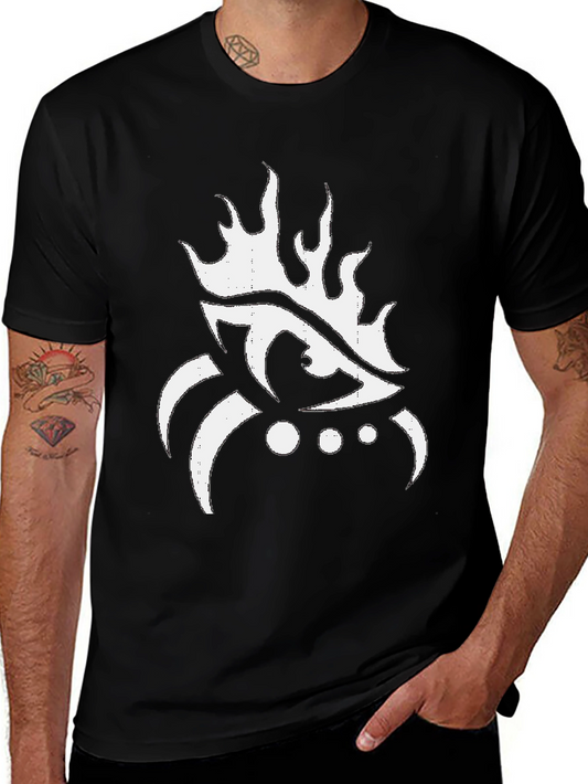 Eye Flame Graphic Black T-Shirt