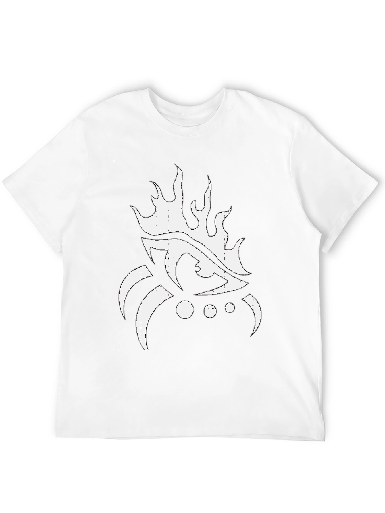 Eye Flame Graphic Black T-Shirt