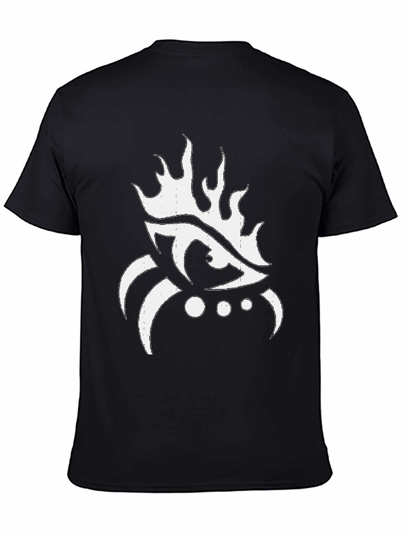 Eye Flame Graphic Black T-Shirt