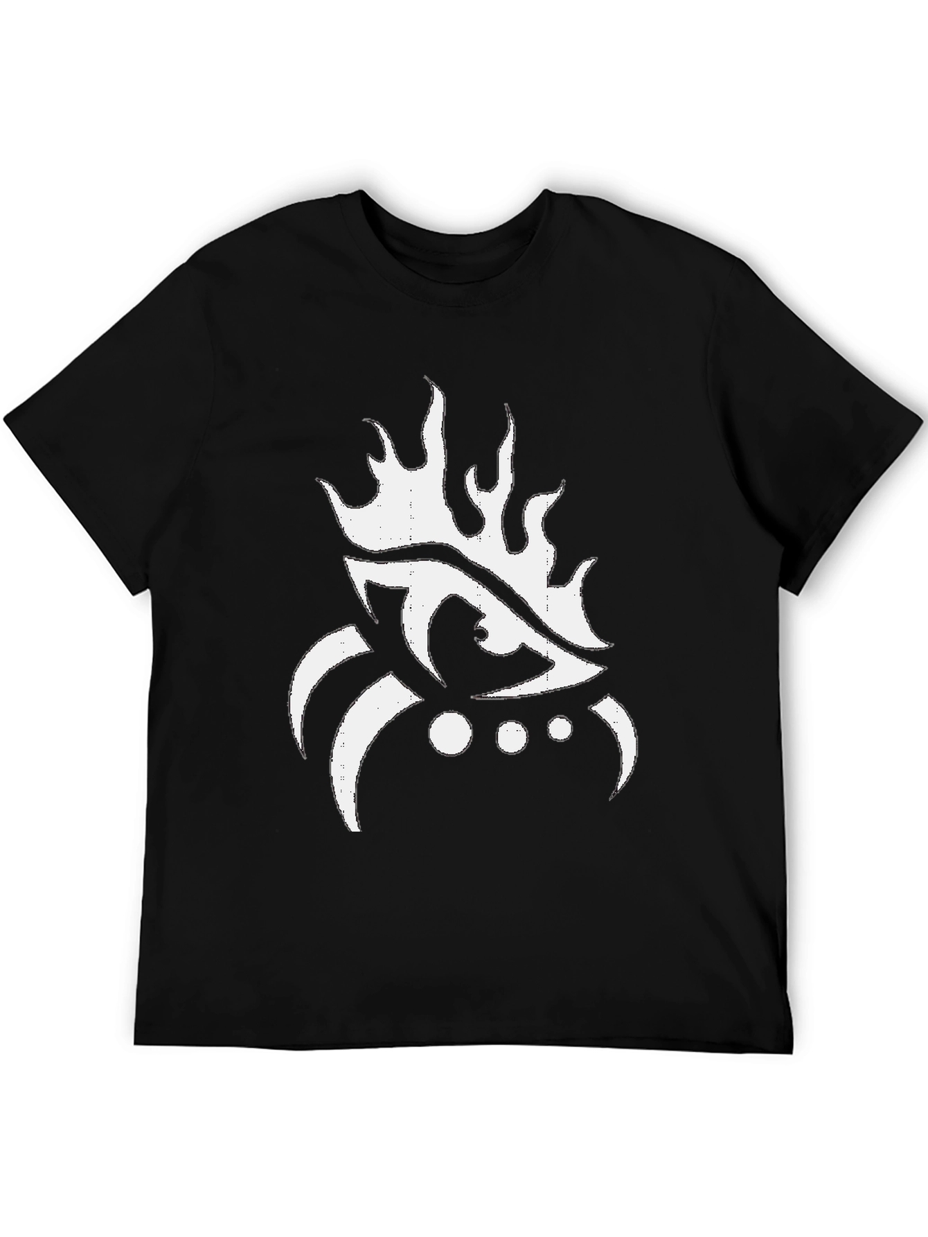 Eye Flame Graphic Black T-Shirt