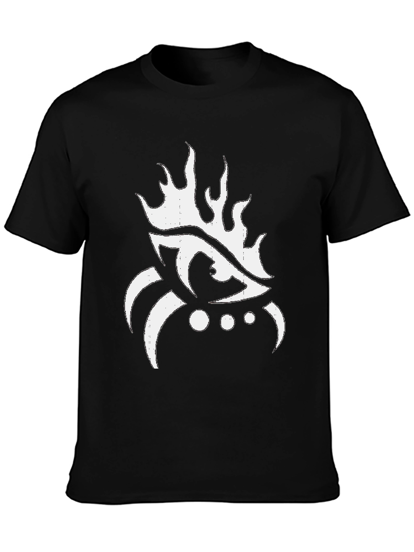 Eye Flame Graphic Black T-Shirt