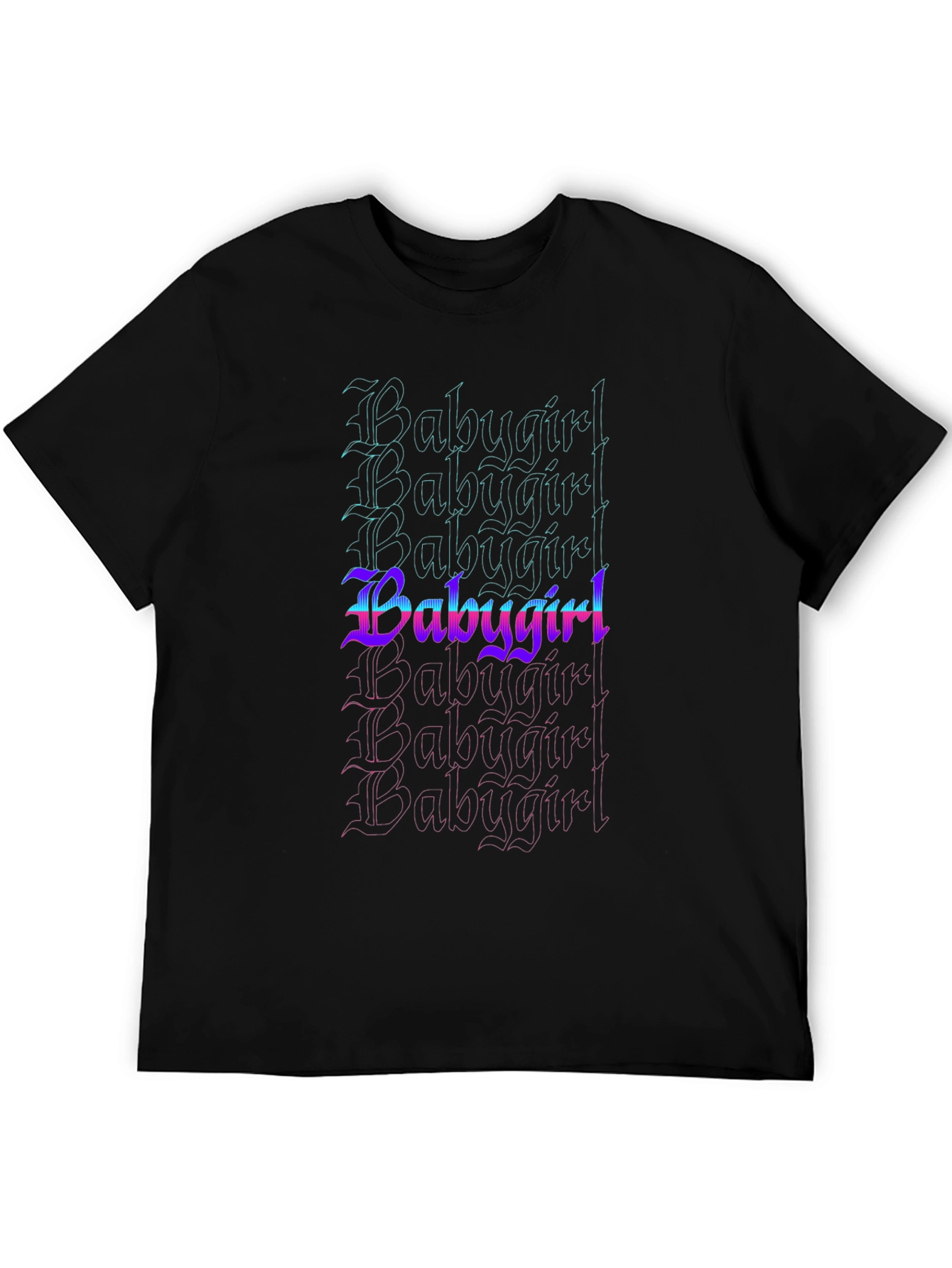 Babygirl Graphic Tee - Black Cotton T-Shirt