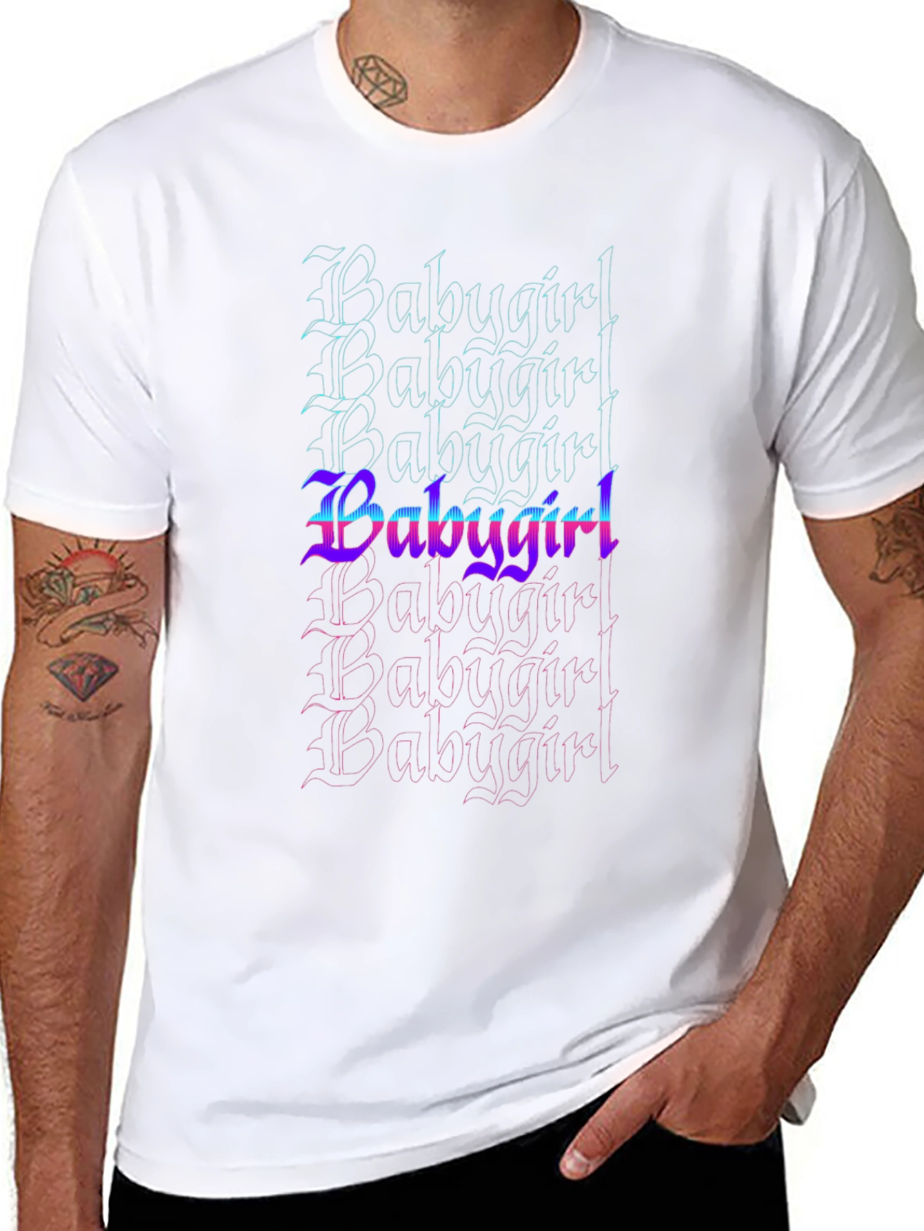 Babygirl Graphic Tee - Black Cotton T-Shirt