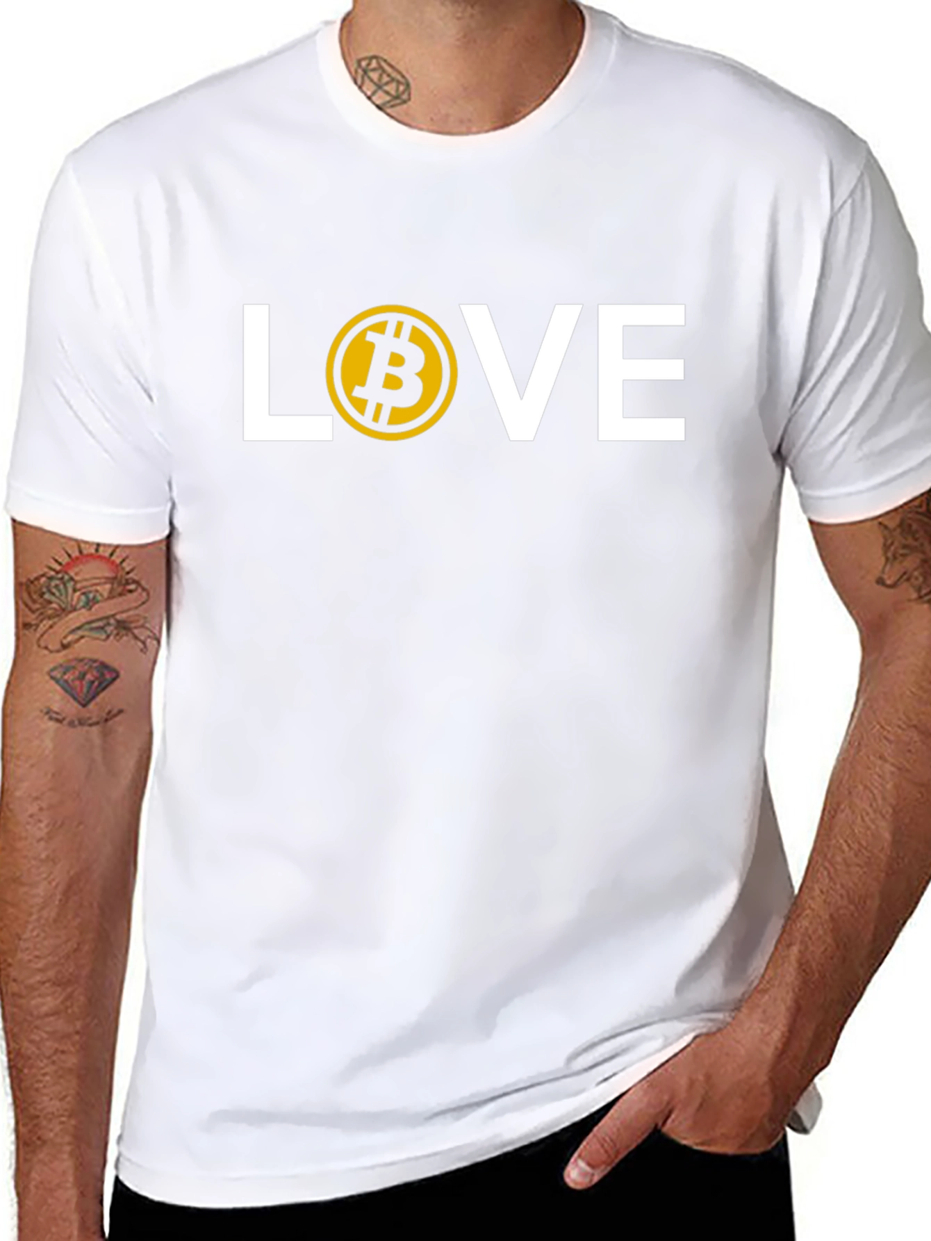 Bitcoin Love T-Shirt - Crypto Enthusiast Tee