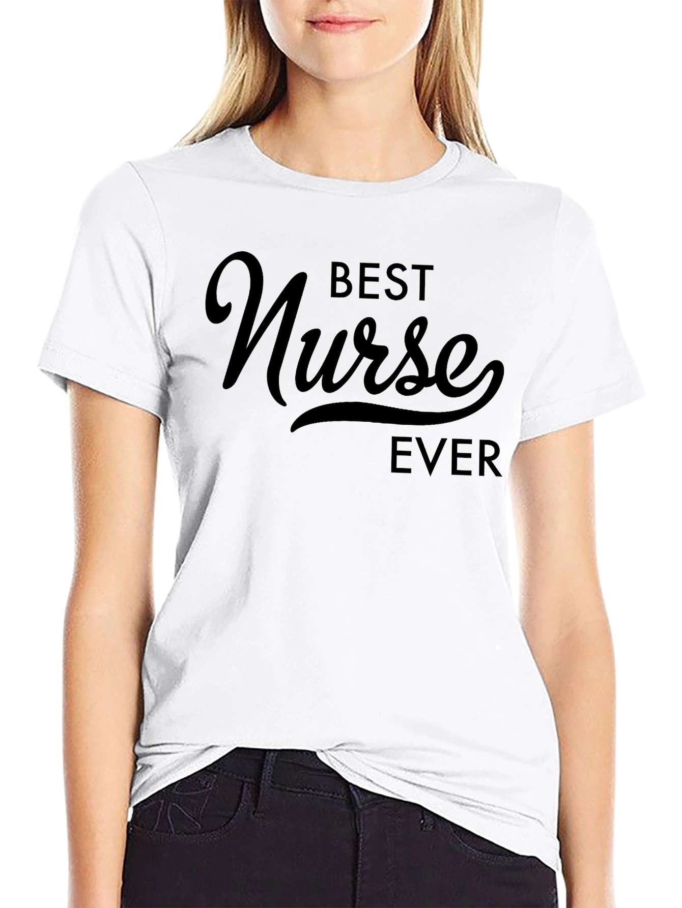 Best Nurse Ever T-Shirt - Black
