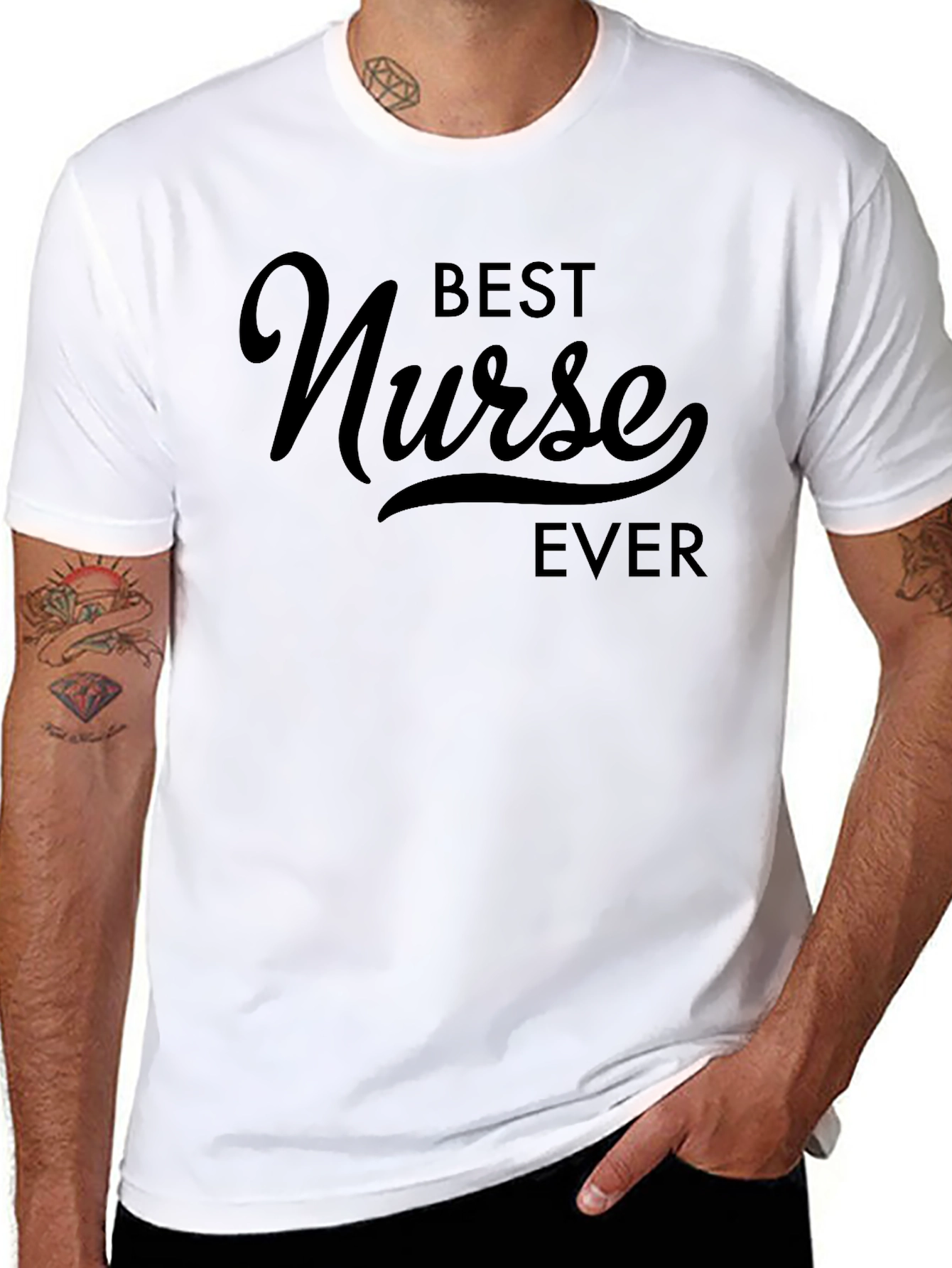 Best Nurse Ever T-Shirt - Black