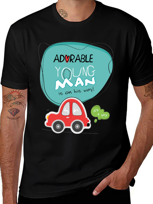 Adorable Young Man Baby Shower T-Shirt