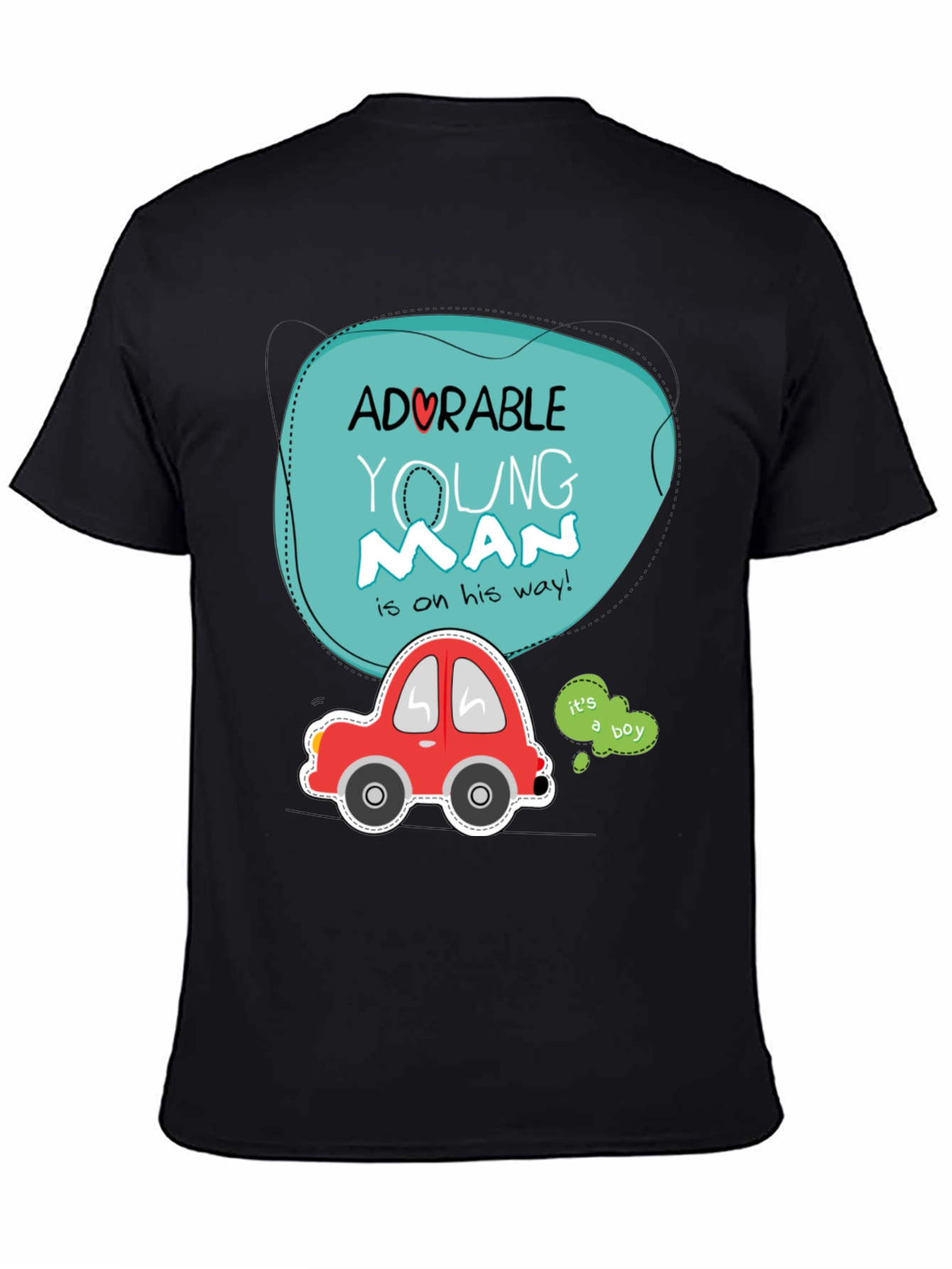 Adorable Young Man Baby Shower T-Shirt