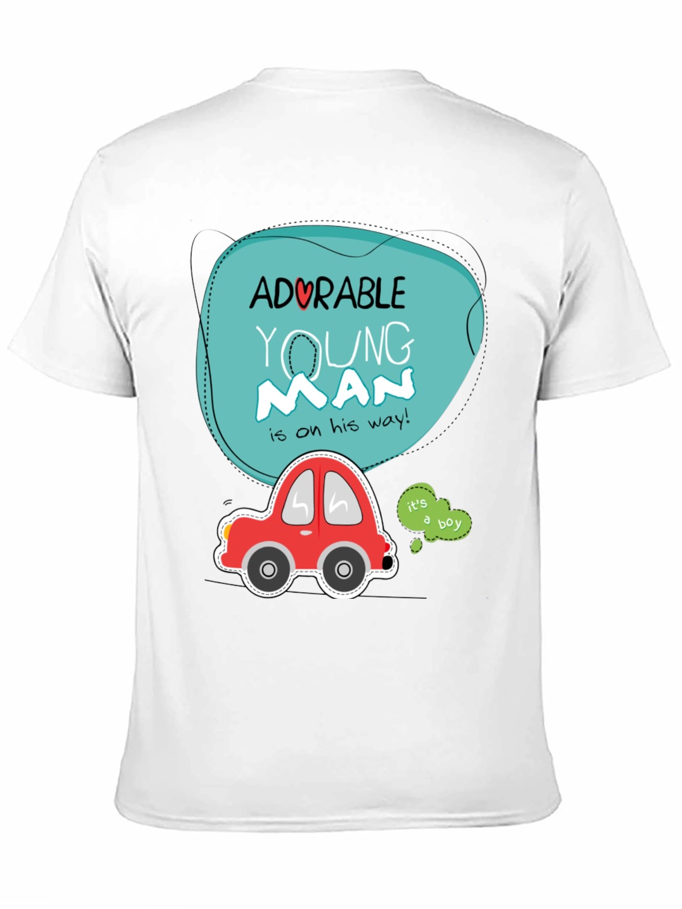 Adorable Young Man Baby Shower T-Shirt