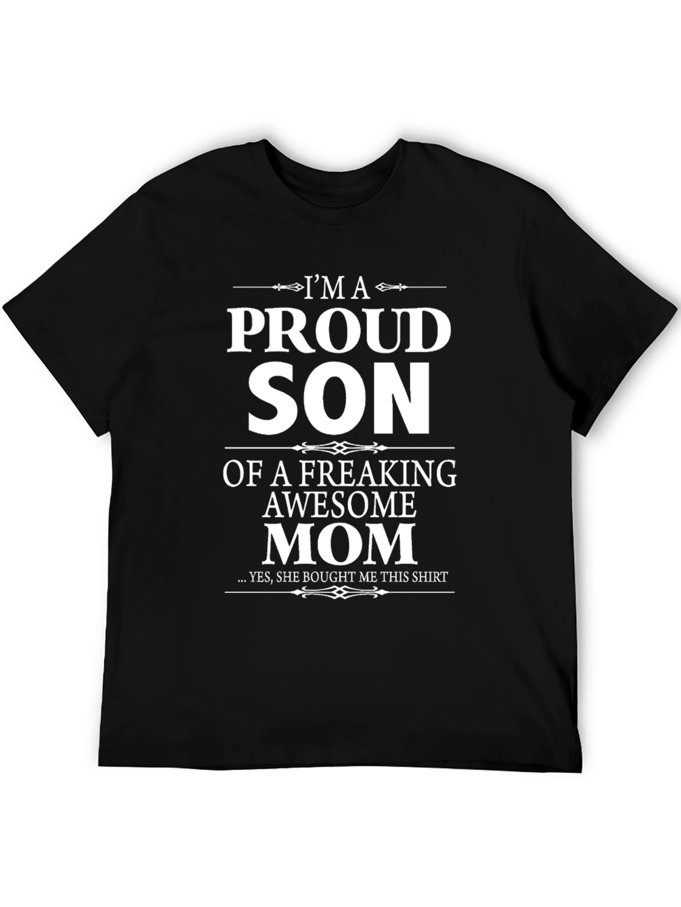 Proud Son Awesome Mom Graphic T-Shirt
