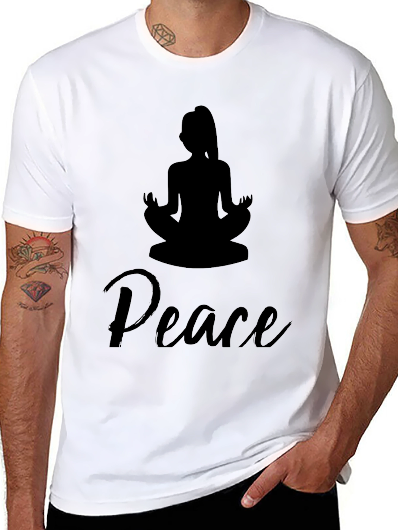 Peace Yoga T-Shirt - Meditate in Style
