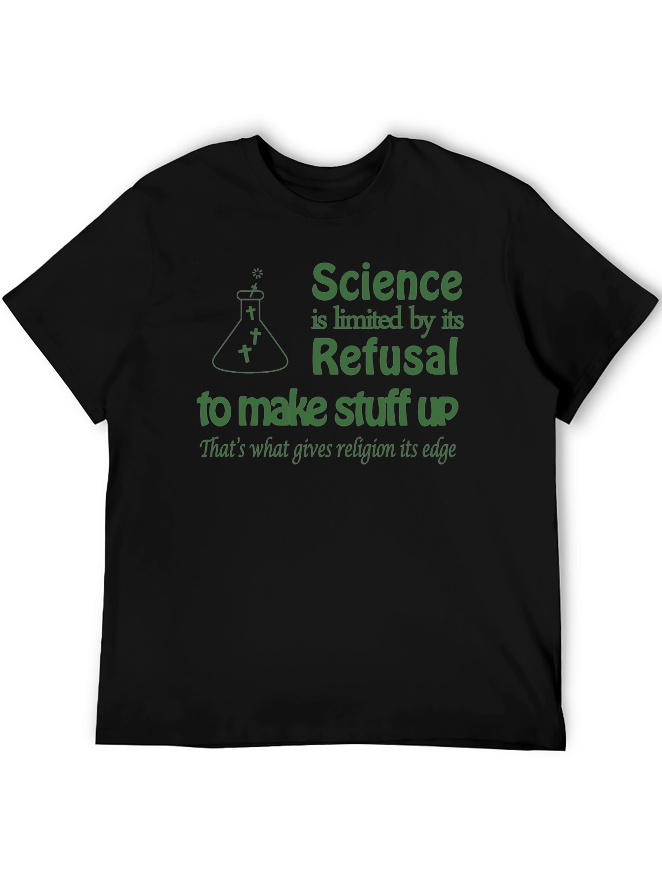 Science vs. Religion Graphic T-Shirt