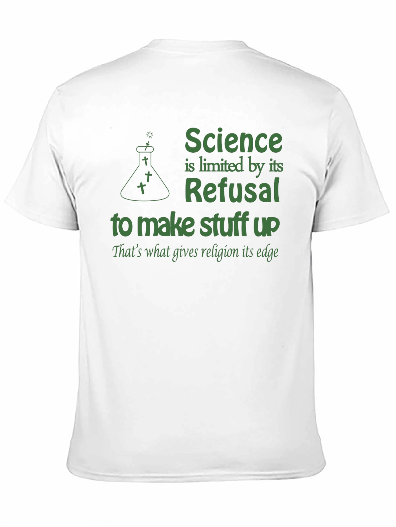 Science vs. Religion Graphic T-Shirt