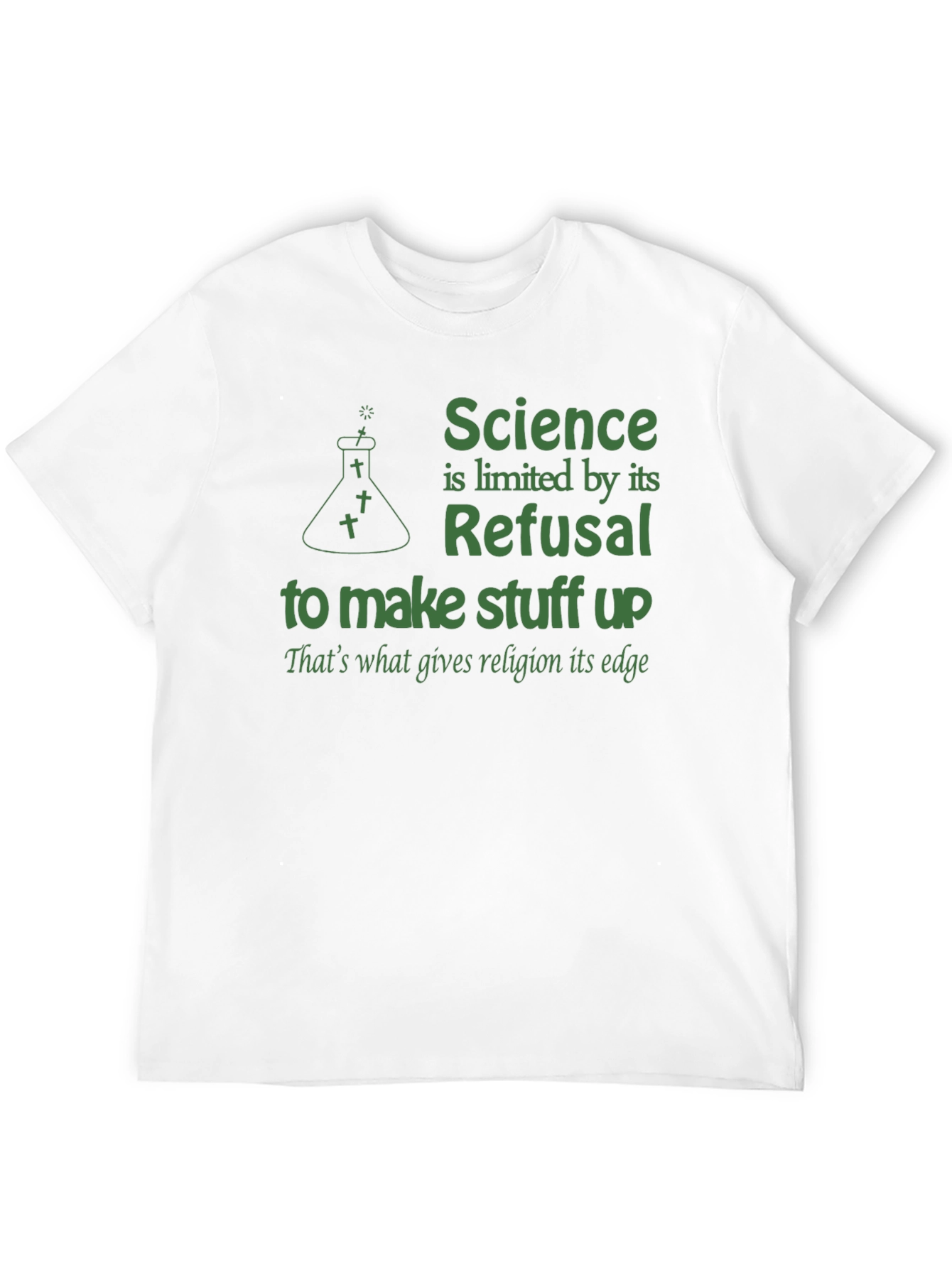 Science vs. Religion Graphic T-Shirt