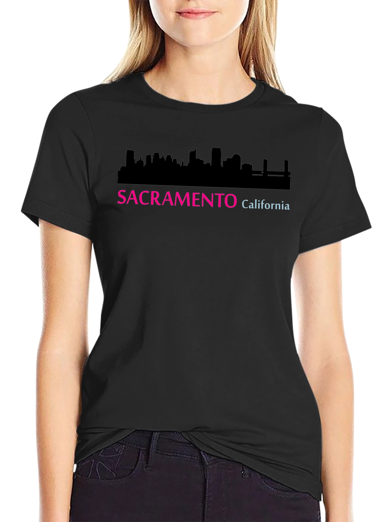 Sacramento California Skyline Graphic T-Shirt