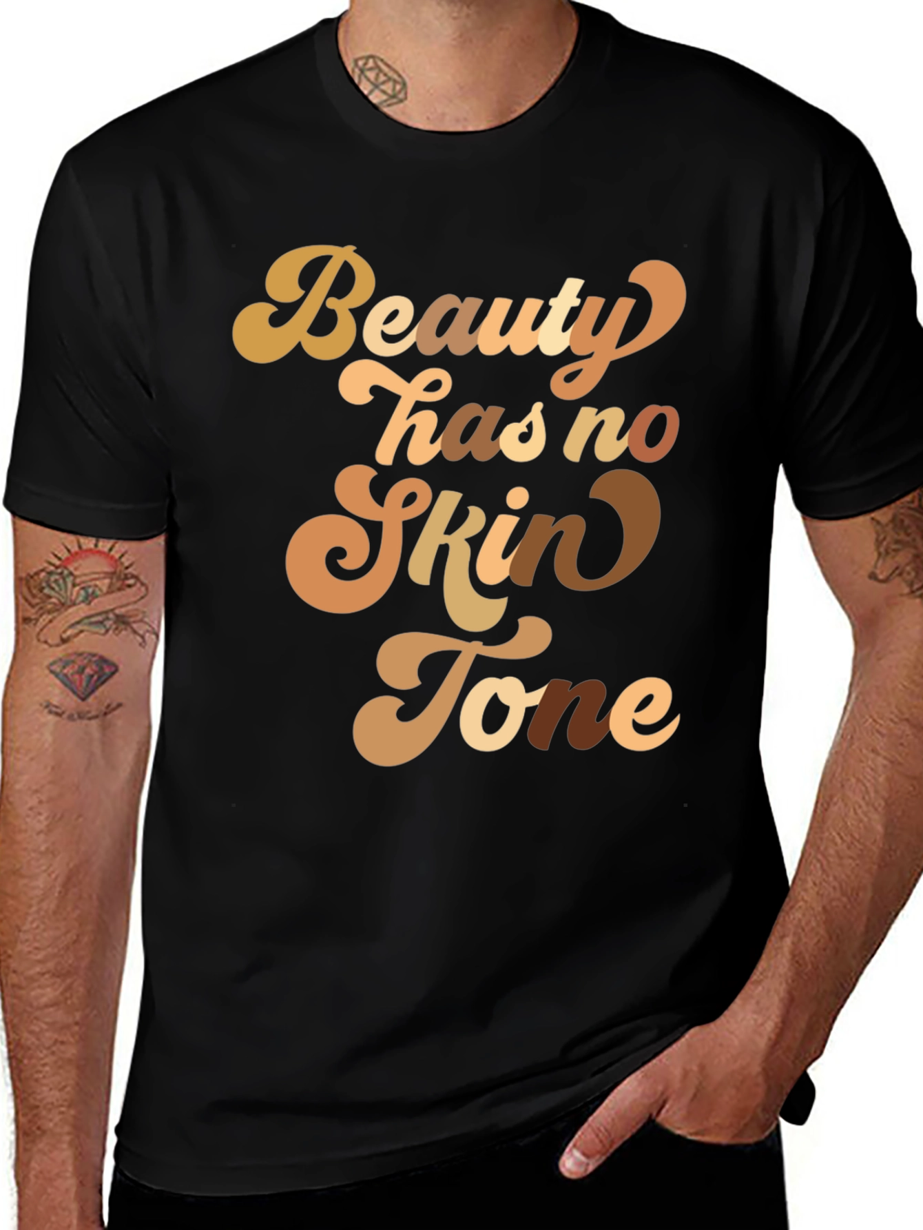 Beauty Has No Skin Tone Graphic Tee
