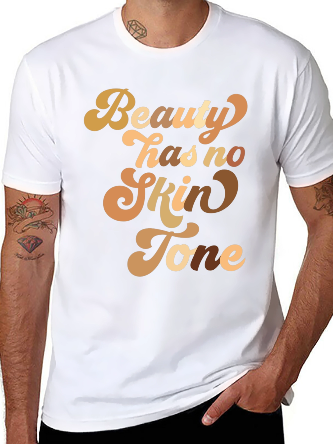 Beauty Has No Skin Tone Graphic Tee