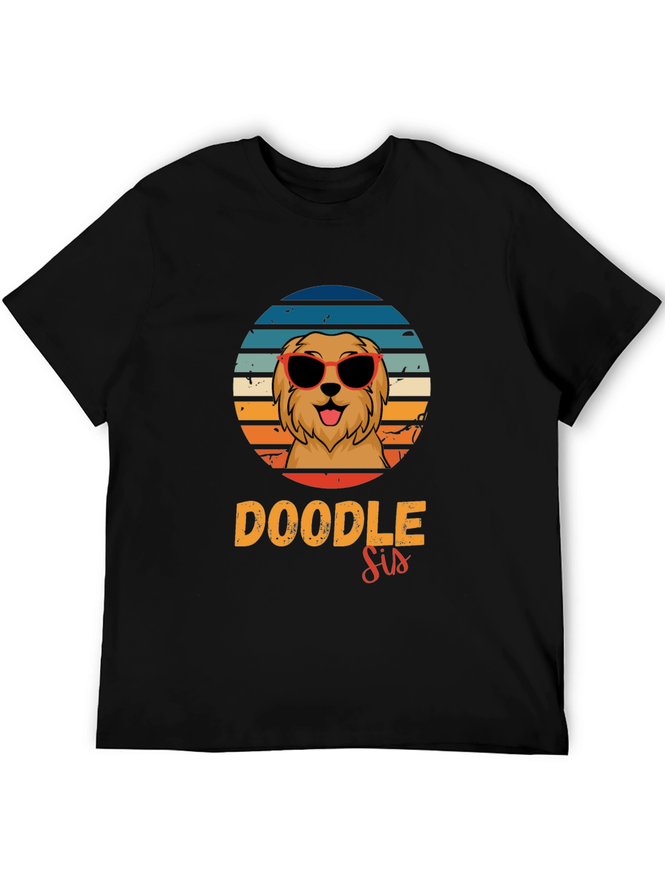 Doodle Sis Dog Lover T-Shirt Retro